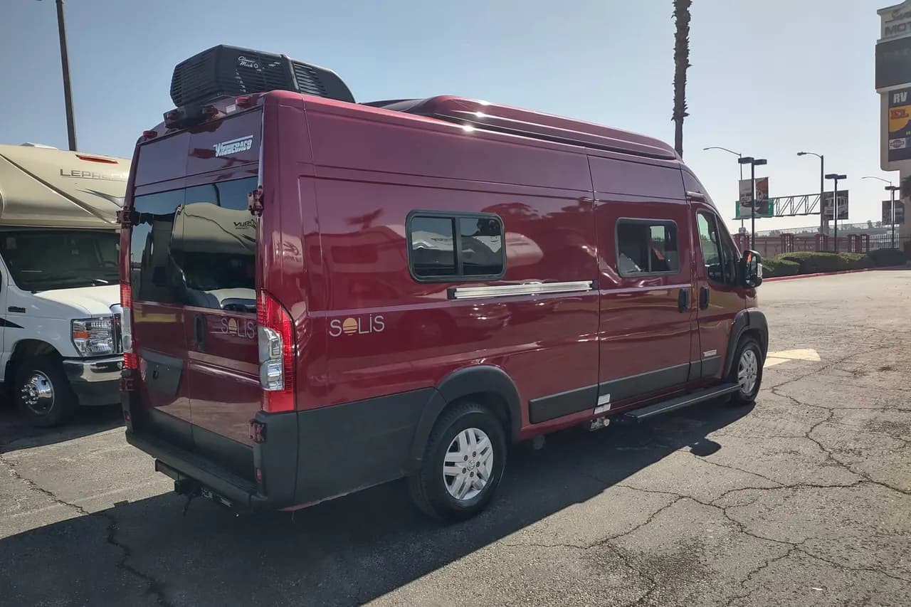 Night setup of the 2023 Winnebago Solis 59PX